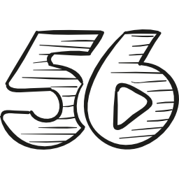 56 logo dessiné Icône