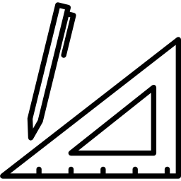 stift und set square icon