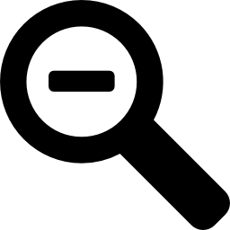 Zoom out magnifier icon