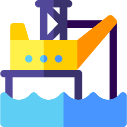 piattaforma petrolifera icona