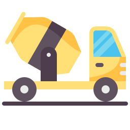 Cement truck icon