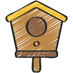 Bird house icon