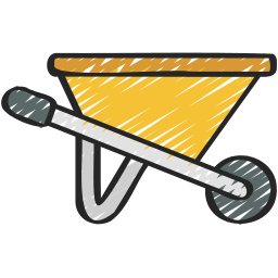 Wheelbarrow icon