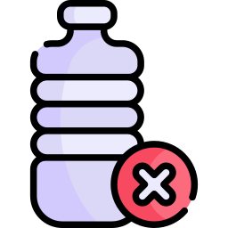 Plastic bottles icon