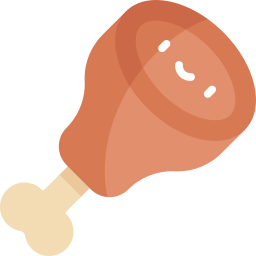 Chicken leg icon