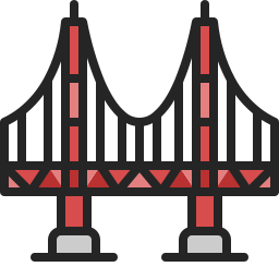 Golden gate bridge icon