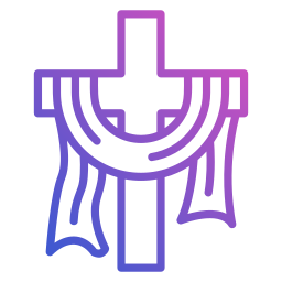 Christian cross icon