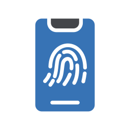 identifizierung per fingerabdruck icon