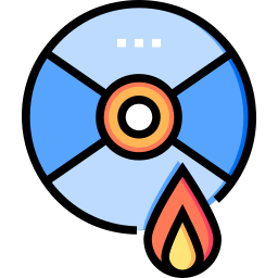 Burn disc icon