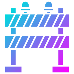 barrière de circulation Icône