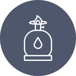 Camping gas icon