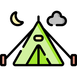 Camping tent icon