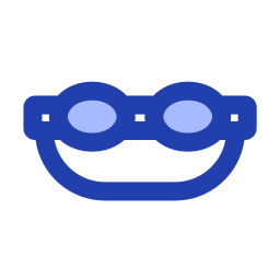 Swimming glasses icon