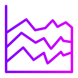 gráfico de linha Ícone