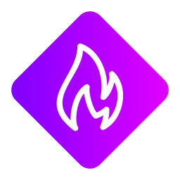 Flammable sign icon