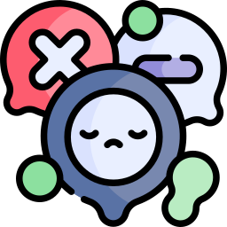 Negative thinking icon