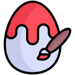 Egg painting icon