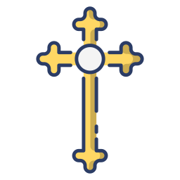 Christian cross icon