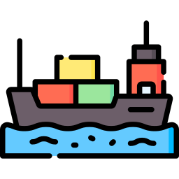 Cargo ship icon