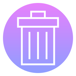 Trash bin icon