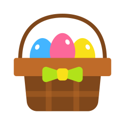 Eggs basket icon