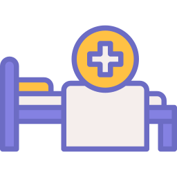 Hospital bed icon