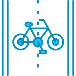 自転車専用車線 icon