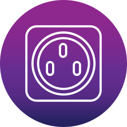 Electric plug icon