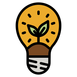 Eco bulb icon