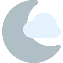 Cloudy night icon