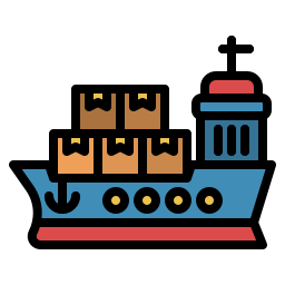 Cargo ship icon