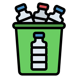 Plastic bin icon