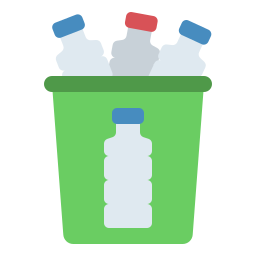 Plastic bin icon