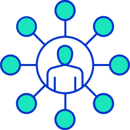travail en équipe Icône