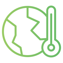 le réchauffement climatique Icône
