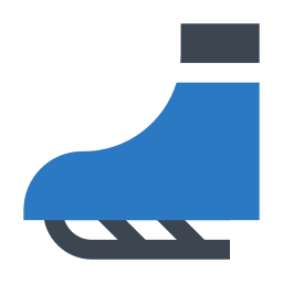 Ice skating shoes icon