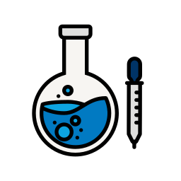 Lab equipment icon