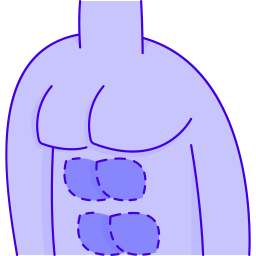 les abdominaux Icône