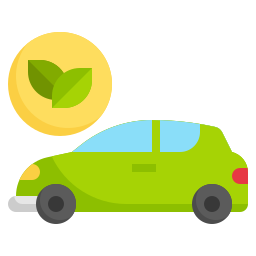 Eco car icon