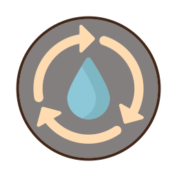 Water cycle icon