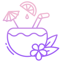 Coconut drink icon