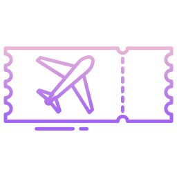 Plane ticket icon