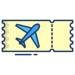 Plane ticket icon