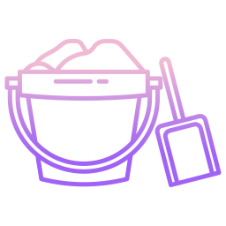 Sand bucket icon