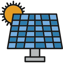 Solar panel icon