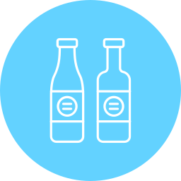 Wine bottles icon