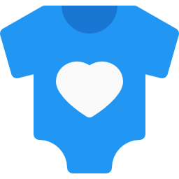 Baby clothes icon