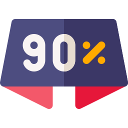 90 prozent icon