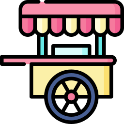 Food cart icon