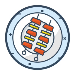 brochettes Icône